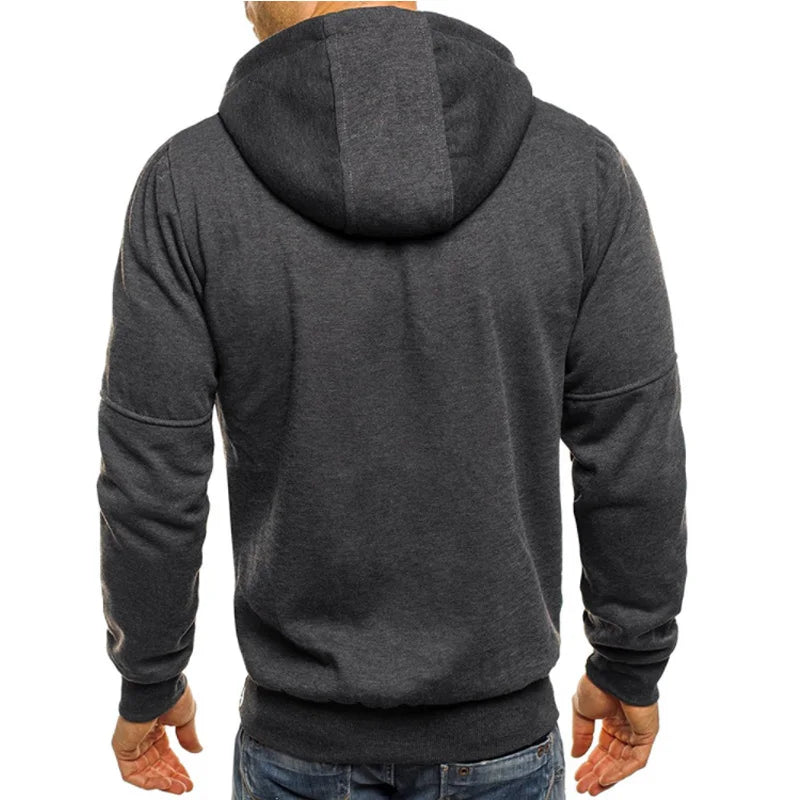 2024 Fashion Hoodies Men Brand Personality Zipper Hooded Sweatshirt Male Hoody Tracksuit Hip Hop Autumn Winter Hoodie Mens