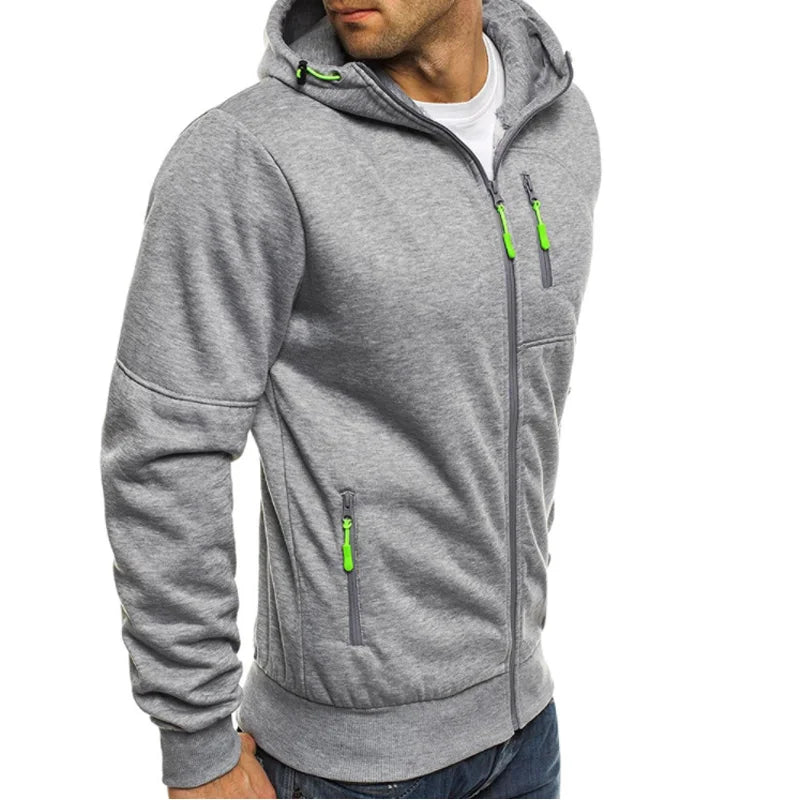 2024 Fashion Hoodies Men Brand Personality Zipper Hooded Sweatshirt Male Hoody Tracksuit Hip Hop Autumn Winter Hoodie Mens