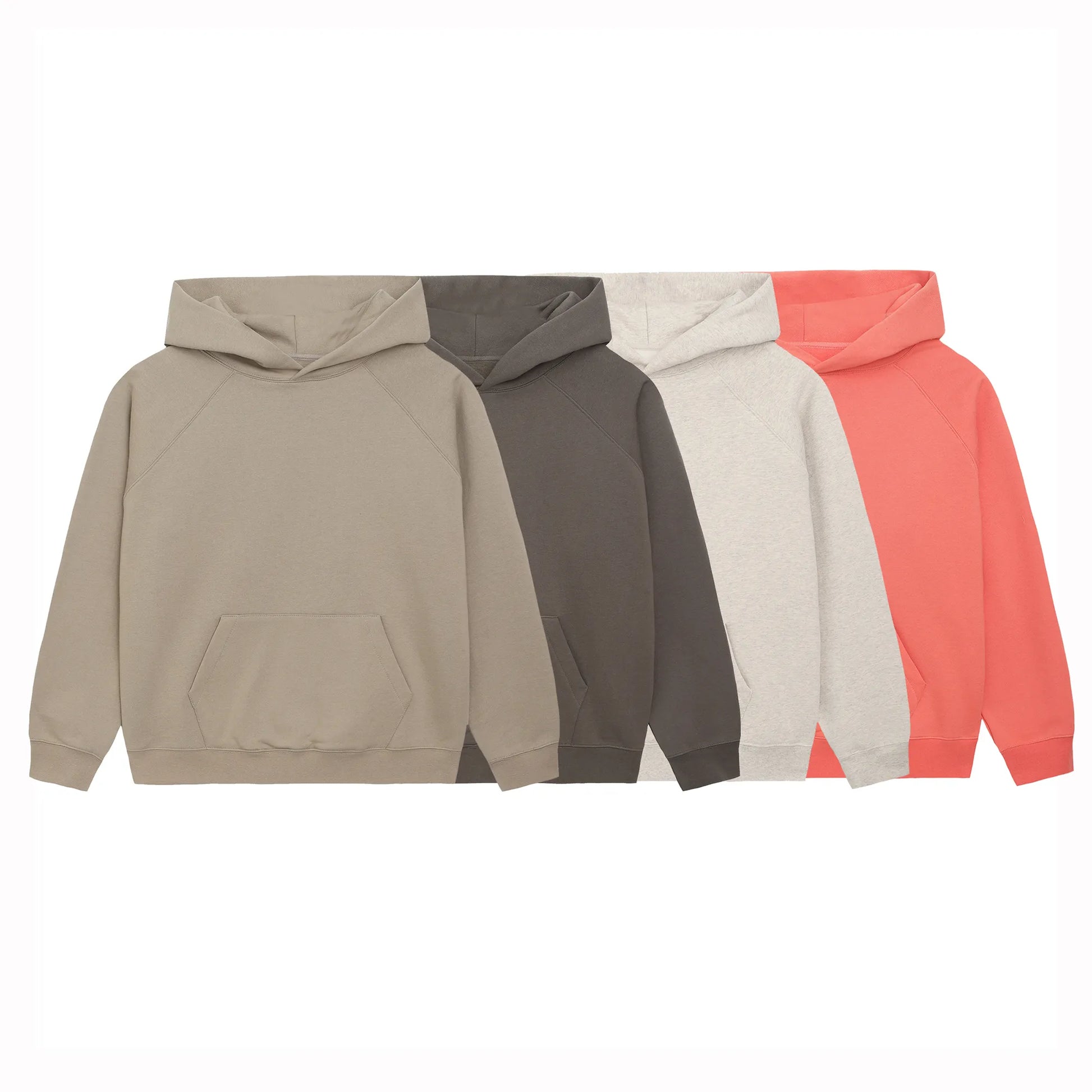 New High Quality Solid Color Hoodies Sweatshirts Loose Unisex Fashion Oversized Street Hip Hop Sweatshirt Cotton Pullover